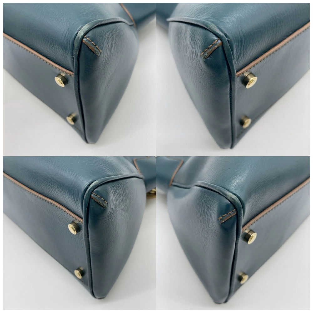 Cartier Blue Leather Women's Bag Authentic In Pristine Condition - Picture 7 of 14